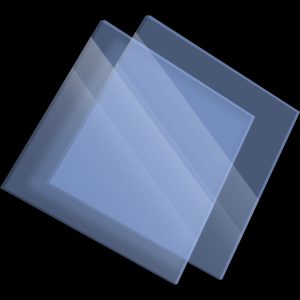Plexiglass sur mesure Coulé Bleu Fluo Transparent Setacryl® 1161 - 3mm