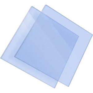 Plexiglass sur mesure Coulé Bleu Fluo Transparent Setacryl® 1161 - 3mm