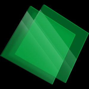 Plexiglass sur mesure Coulé Vert Transparent Clair Sétacryl® 1050 - 3mm
