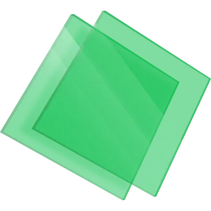 PMMA Coulé Vert Transparent Clair Sétacryl® 1050 - 3mm