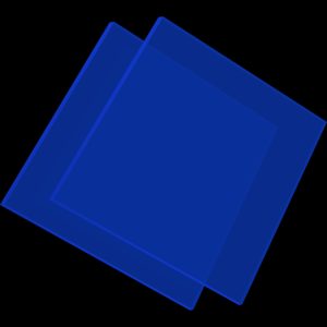 PMMA Coulé Bleu Transparent Altuglas® 100 13000 - 3mm
