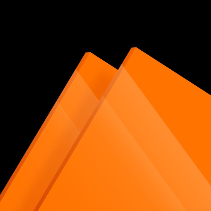 PMMA Coulé Orange Diffusant Altuglas® 100 25001- 3mm