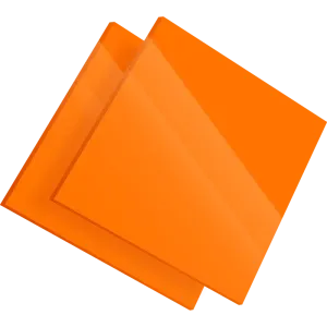 PMMA Coulé Orange Diffusant Altuglas® 100 25001- 3mm