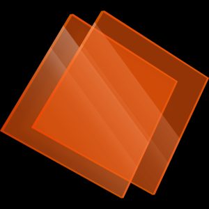PMMA Coulé Orange Clair Fluo Transparent Setacryl® 1131 - 3mm