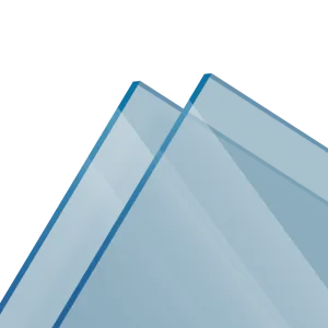 Plexiglass sur mesure Coulé Bleu Transparent Setacryl® 1062 - 3mm