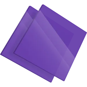 Plexiglass sur mesure Coulé Violet Diffusant Setacryl® 2239 - 3 mm