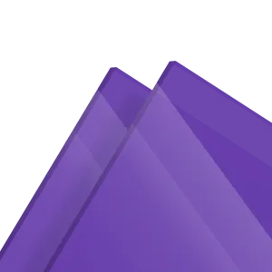 Plexiglass sur mesure Coulé Violet Diffusant Setacryl® 2239 - 3 mm