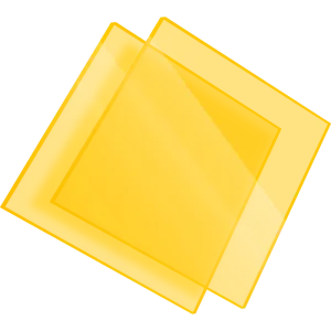 Plexiglass jaune Fluo 1112 Transparent Setacryl® - 3mm