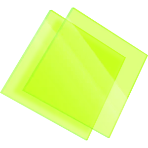 PMMA Coulé Vert Fluo Transparent Setacryl® 1150 - 3mm14320