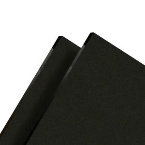 Plexiglass sur mesure Coulé Noir Mat - 3 mm