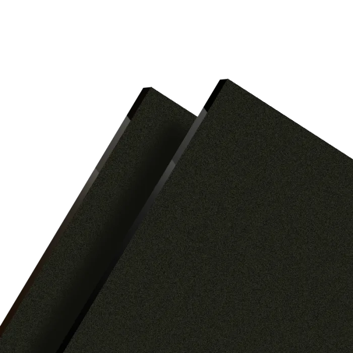 Plexiglass sur mesure Coulé Noir Mat 2 faces - 5 mm