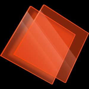 PMMA Coulé Rouge Fluo Transparent Setacryl® 1138 - 3mm