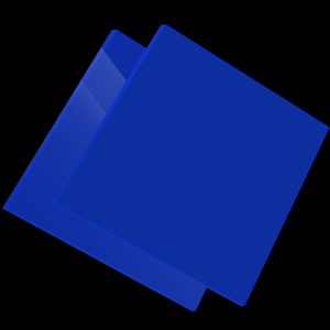 PMMA Coulé LED Bleu Foncé Altuglas® 121 23159 - 3mm