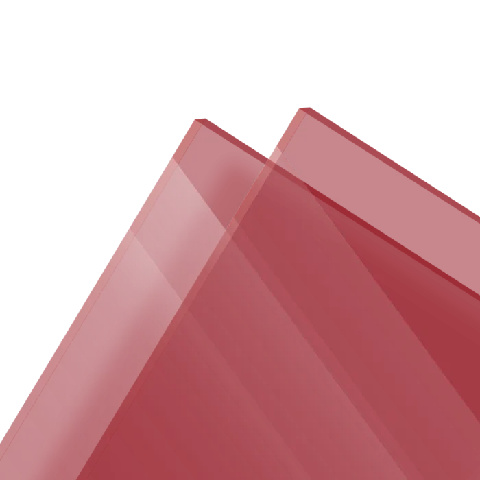 PMMA Coulé Rouge Transparent Altuglas® 100 12000 - 3mm
