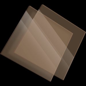 PMMA Coulé Fumé Bronze Clair Transparent Altuglas® 100 16036 - 3mm