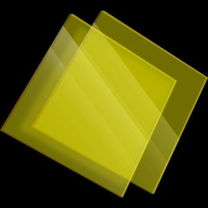 PMMA Coulé Jaune Transparent Setacryl® 1014 - 3mm