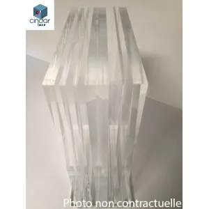 Plexiglass sur mesure Coulé Incolore 4mm